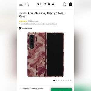 Pink Floral Phone Case by BURGA